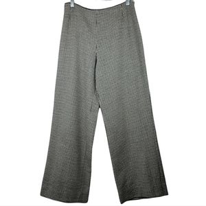 Akris Punto Wool Houndstooth Straight Leg Pants Size US 10